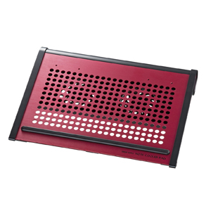 TK-CLN16U1R / ノート用クーラーパッド(レッド・10.2型ワイド)