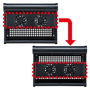 TK-CLN16U1 / ノート用クーラーパッド（ブラック・10.2型ワイド）