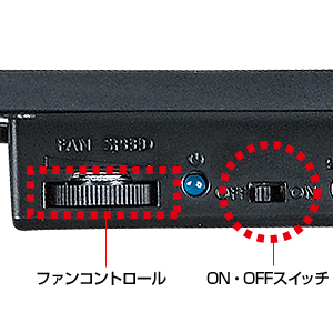 TK-CLN16U1 / ノート用クーラーパッド（ブラック・10.2型ワイド）