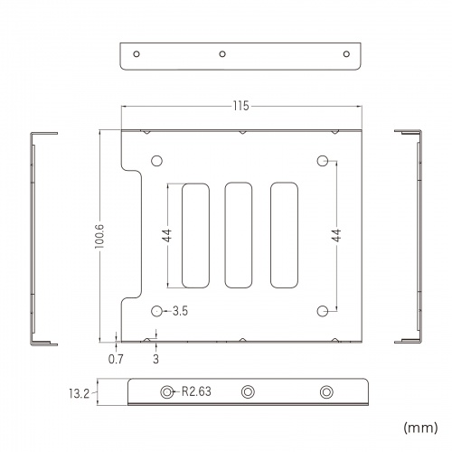 TK-HD1 / 2.5”HDD/SSD変換マウンタ