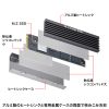 TK-HM6BK / M.2 SSD用ヒートシンク 両面実装対応（ブラック）