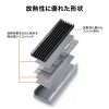TK-HM6BK M.2 SSD用ヒートシンク 両面実装対応(ブラック) TK-HM6BK / M.2 SSD用ヒートシンク 両面実装対応(ブラック)