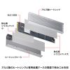 TK-HM6S / M.2 SSD用ヒートシンク 両面実装対応（シルバー）