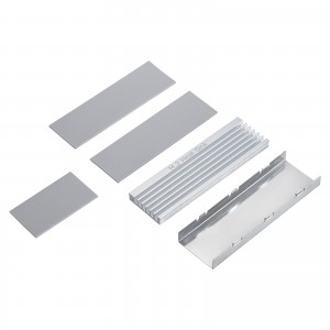 TK-HM6S / M.2 SSD用ヒートシンク 両面実装対応(シルバー)
