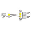 TK-PWSATA10-02 / シリアルATA電源分岐ケーブル（2分岐・20cm）