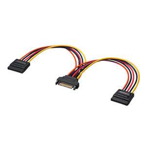 TK-PWSATA10-02 / シリアルATA電源分岐ケーブル(2分岐・20cm)