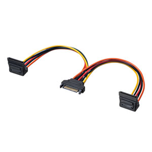 TK-PWSATA11-02 / シリアルATA電源分岐ケーブル(2分岐・下L型・20cm)