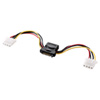 TK-PWSATA4-01 2股電源ケーブル(10cm) TK-PWSATA4-01 / 2股電源ケーブル(10cm)