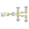 TK-PWSATA9N / シリアルATA電源4分岐ケーブル