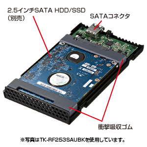 TK-RF253SAUSV / USB3.0対応2.5インチハードディスクケース（SATA）