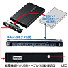 TK-RF25UBKLN 2.5インチハードディスクケース(ブラック) TK-RF25UBKLN / 2.5インチハードディスクケース(ブラック)