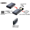 TK-RF35UBK USB2.0対応ハードディスクケース(ブラック) TK-RF35UBK / USB2.0対応ハードディスクケース(ブラック)