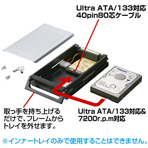 TK-RT401NBK / リムーバブルインナートレイ（ブラック）