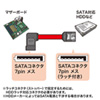 TK-SATA3-03LL / 左L型シリアルATA3ケーブル（ストレート側ラッチ付き・0.3m）