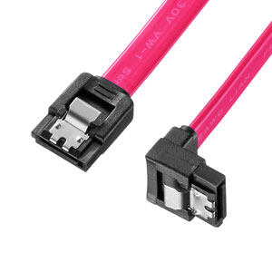 TK-SATA3-1SL / 下L型シリアルATA3ケーブル(両ラッチ付き・1m)