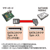 TK-SATA3-07UL / 上L型シリアルATA3ケーブル（ストレート側ラッチ付き・0.7m）