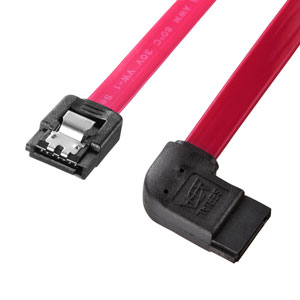 TK-SATA3-05LL / 左L型シリアルATA3ケーブル(ストレート側ラッチ付き・0.5m)
