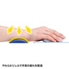 TOK-GELPNSBL マウス用リストレスト(レザー調素材、ブルー) TOK-GELPNSBL / マウス用リストレスト(レザー調素材、ブルー)