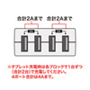TR-AD3USBBK スイングUSB充電タップ(ブラック) TR-AD3USBBK / スイングUSB充電タップ(ブラック)