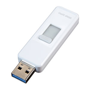 UFD-3SLM8GW / USB3.2 Gen1 メモリ(8GB・スライドコネクタ・ホワイト)
