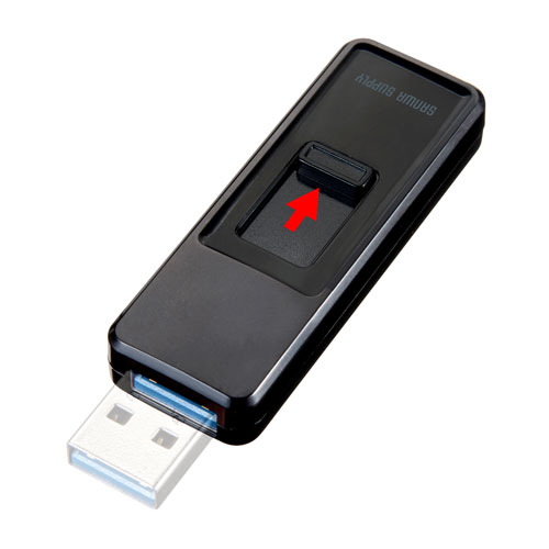 UFD-3SLT16GBK / USB3.2 Gen1 メモリ（16GB・スライドコネクタ・ブラック）
