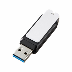 UFD-3SW64GBK / USBメモリ(64GB)USB3.0 スイング式キャップ