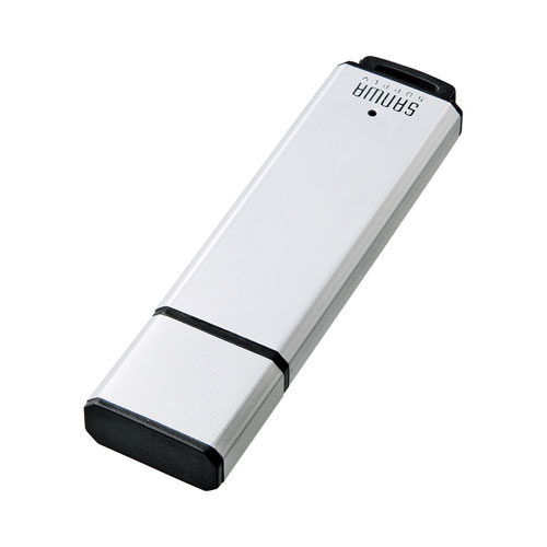 UFD-A4G2SVK / USBメモリ（4GB）USB2.0 アルミタイプ（シルバー）