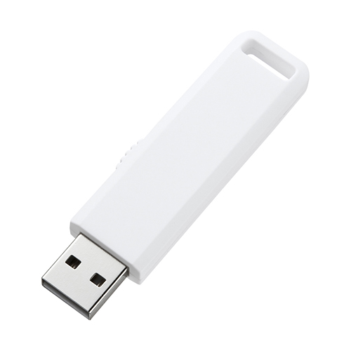 UFD-SL2GWN / USBメモリ（2GB）USB2.0 スライド式コネクタ（ホワイト）