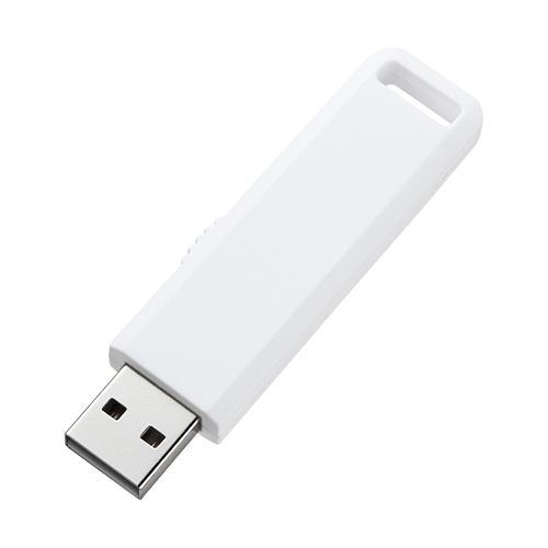 UFD-SL4GWN / USBメモリ（4GB）USB2.0 スライド式コネクタ（ホワイト）