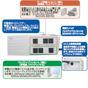 UPS-350TK / 小型無停電電源装置