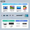 USB-10TC14SV / USB 10Gbps Type-C ハブ（USB Type-C×2ポート・USB A×2ポート）