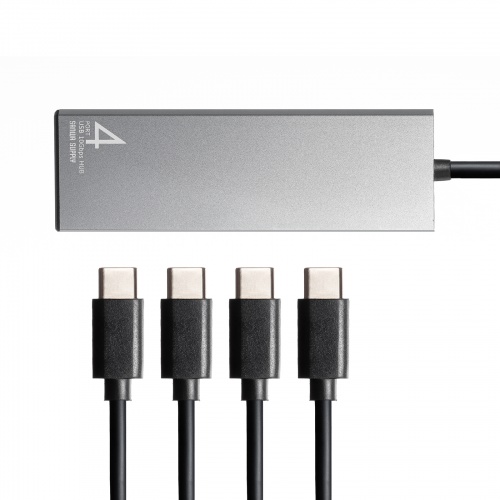 USB-10TCP38SV / USB 10Gbps Type-C ハブ(4ポート)