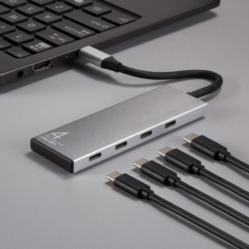 USB-10TCP38SV / USB 10Gbps Type-C ハブ(4ポート)