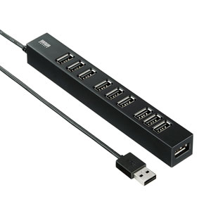 USB-2H1001BKN / USB2.0ハブ(10ポート)