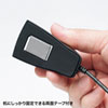 USB-2H215BK 手元延長用2ポートUSB2.0ハブ(ブラック) USB-2H215BK / 手元延長用2ポートUSB2.0ハブ(ブラック)