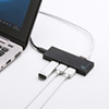 USB-2H401BK 磁石付スリム4ポートUSB2.0ハブ(ブラック) USB-2H401BK / 磁石付スリム4ポートUSB2.0ハブ(ブラック)