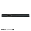 USB-2H401BK / 磁石付スリム4ポートUSB2.0ハブ（ブラック）