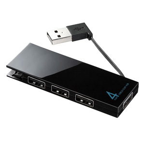 USB-2H406BK / USB2.0ハブ (4ポート・ブラック)