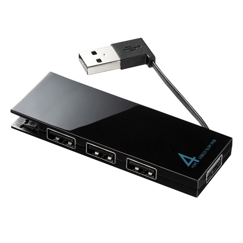 USB-2H406BK / USB2.0ハブ (4ポート・ブラック）