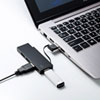 USB-2H416BK USB2.0ハブ (4ポート・ブラック) USB-2H416BK / USB2.0ハブ (4ポート・ブラック)