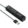 USB-2H701BKN USB2.0ハブ(7ポート) USB-2H701BKN / USB2.0ハブ(7ポート)