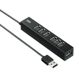 USB-2H701BK / USB2.0ハブ(7ポート)