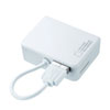 USB-2HC319W カードリーダー付きUSB2.0ハブ(ホワイト) USB-2HC319W / カードリーダー付きUSB2.0ハブ(ホワイト)
