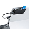 USB-2HS202BK タブレット用USBハブ付きカードリーダー(ブラック) USB-2HS202BK / タブレット用USBハブ付きカードリーダー(ブラック)