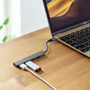 USB-2TCH23SN USB Type-C USB2.0 4ポート スリムハブ USB-2TCH23SN / USB Type-C USB2.0 4ポート スリムハブ
