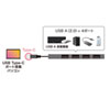 USB-2TCH23SN / USB Type-C USB2.0　4ポート スリムハブ
