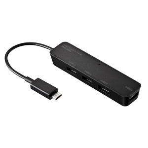 USB-2TCH3BK / USB Type-Cハブ(USB2.0・4ポート・ブラック)