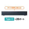 USB-2THCS20N USB2.0 Type-C 20ポートハブ USB-2THCS20N / USB2.0 Type-C 20ポートハブ