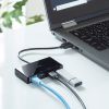 USB-3H322BKN USB3.2 Gen1 ハブ付き ギガビットLANアダプタ USB-3H322BKN / USB3.2 Gen1 ハブ付き ギガビットLANアダプタ