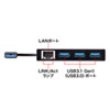 USB-3H322BK USB3.1 Gen1 ハブ付き ギガビットLANアダプタ USB-3H322BK / USB3.1 Gen1 ハブ付き ギガビットLANアダプタ